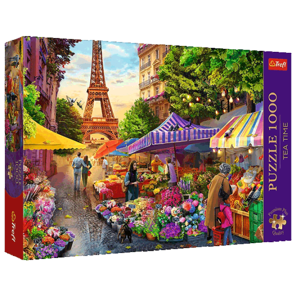 Puzzle Trefl Tea Time: Flower Market, Paris 12+/ Numărul de piese: 1000 photo 1 Puzzle Trefl Tea Time: Flower Market, Paris 12+/ Numărul de piese: 1000 photo 1