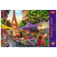 Puzzle Trefl Tea Time: Flower Market, Paris 12+/ Количество деталей: 1000 photo 3
