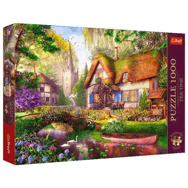 Puzzle Trefl Charming Cottage in the Woods 12+/ Numărul de piese: 1000 photo 1 Puzzle Trefl Charming Cottage in the Woods 12+/ Numărul de piese: 1000 photo 1