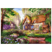 Puzzle Trefl Charming Cottage in the Woods 12+/ Numărul de piese: 1000 photo 3
