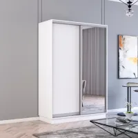 Dulap Mobildor-Lux Fox 140 x 60 x 240 / PAL / White photo 3