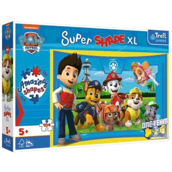Puzzle Trefl Paw Patrol 5+/ Numărul de piese: 104 photo 1