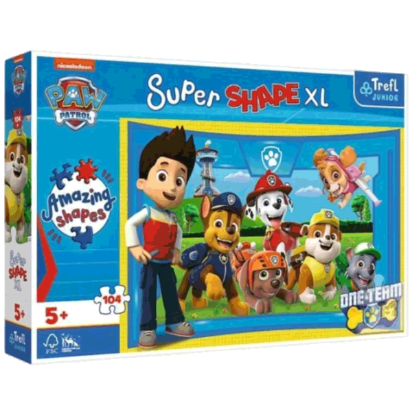 Puzzle Trefl Paw Patrol 5+/ Numărul de piese: 104 photo 1