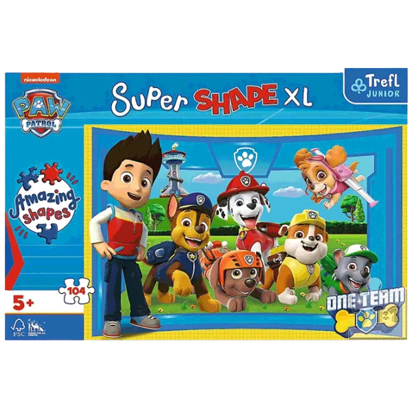 Puzzle Trefl Paw Patrol 5+/ Numărul de piese: 104 photo 3
