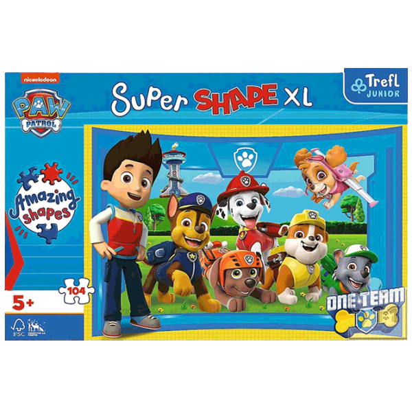 Puzzle Trefl Paw Patrol 5+/ Numărul de piese: 104 photo 3