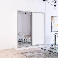 Dulap Mobildor-Lux Fox 180 x 60 x 210 / PAL / White photo 3
