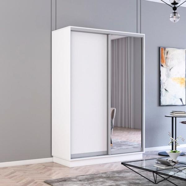 Шкаф Mobildor-Lux Fox 140 x 60см x 230 / ЛДСП / White photo 3