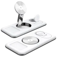 Беспроводная зарядка Alkaya 3 in 1 Stand  / Белый
