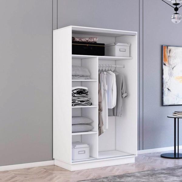 Dulap Mobildor-Lux Fox 170 x 60 x 200 / PAL / White photo 2