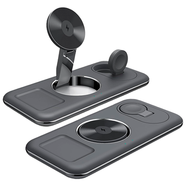 Încărcător wireless Alkaya 3 in 1 Stand  / Black photo 1