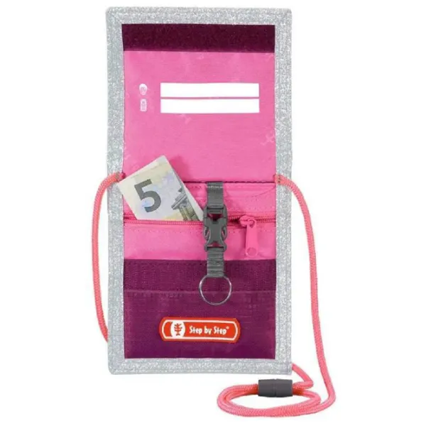 Portmoneu pentru copii Step by Step Unicorn Neck Pouch Textil / Pink photo 2