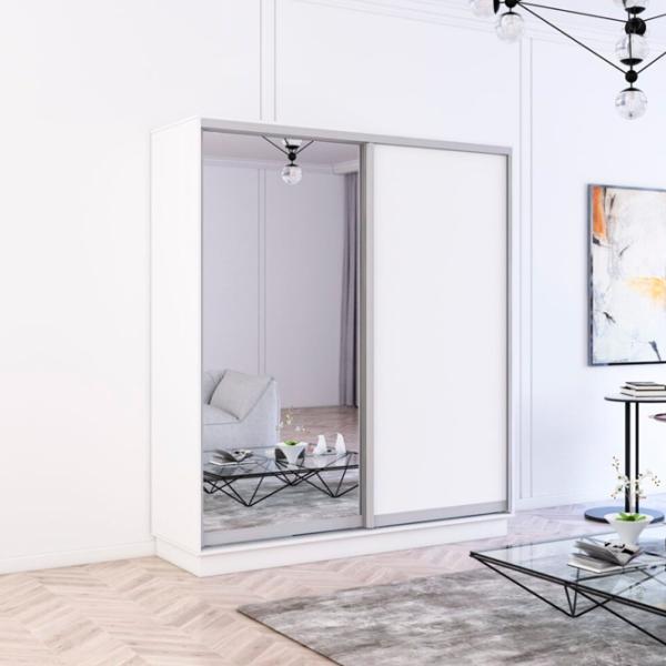 Dulap Mobildor-Lux Fox 170 x 60 x 210 / PAL / White photo 3