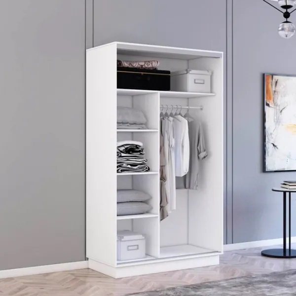 Dulap Mobildor-Lux Fox 110 x 60 x 200 / PAL / White photo 2