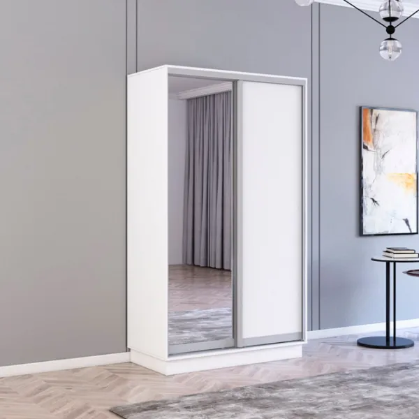 Dulap Mobildor-Lux Fox 110 x 60 x 200 / PAL / White photo 3