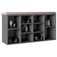 Dulap pentru încălțăminte Mobildor-Lux Aspect 48 x 105 x 30 /Anthracite /Anthracite