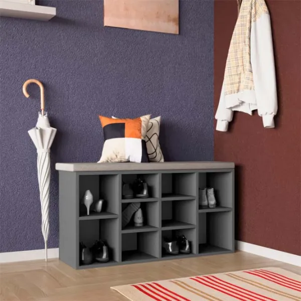 Обувной шкаф Mobildor-Lux Aspect 48 x 105 x 30см /Anthracite /Антрацит photo 2 Обувной шкаф Mobildor-Lux Aspect 48 x 105 x 30см /Anthracite /Антрацит photo 2