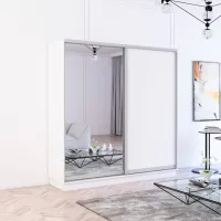 Dulap Mobildor-Lux Fox 220 x 60 x 210 / PAL / White photo 2