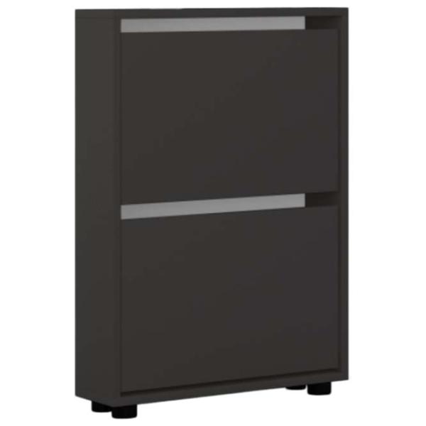 Dulap pentru încălțăminte Mobildor-Lux LEO Slim 86 x 70 x 16 /Anthracite /Anthracite photo 1