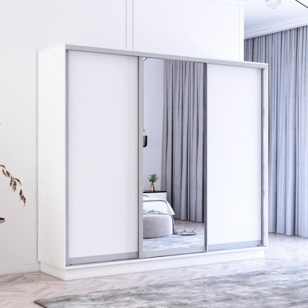 Dulap Mobildor-Lux Fox 240 x 60 x 200 / PAL / White photo 3