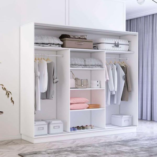 Dulap Mobildor-Lux Fox 240 x 60 x 210 / PAL / White photo 2