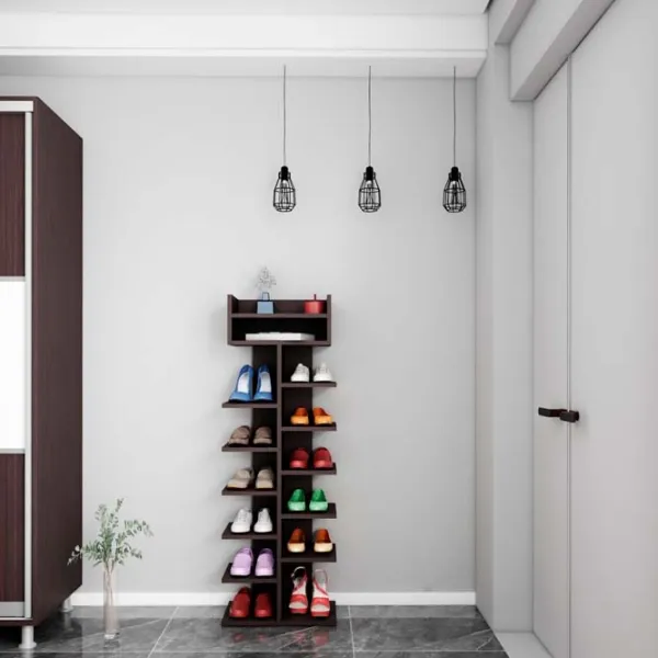 Стеллаж для обуви Mobildor-Lux Arlo 144 x 45 x 30см /Wenge /Венге photo 3 Стеллаж для обуви Mobildor-Lux Arlo 144 x 45 x 30см /Wenge /Венге photo 3