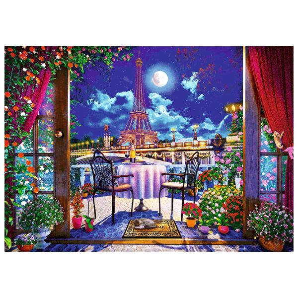 Puzzle Trefl Paris in the moonlight 12+/ Количество деталей: 1000 photo 2 Puzzle Trefl Paris in the moonlight 12+/ Количество деталей: 1000 photo 2