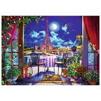 Puzzle Trefl Paris in the moonlight 12+/ Numărul de piese: 1000 photo 2