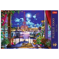Puzzle Trefl Paris in the moonlight 12+/ Numărul de piese: 1000 photo 3