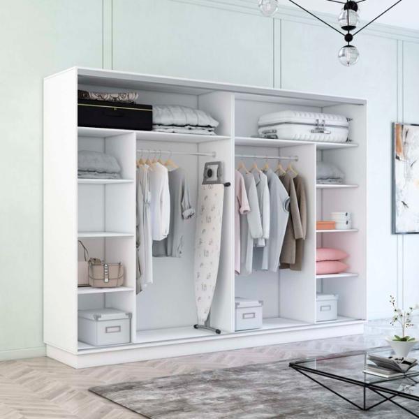Dulap Mobildor-Lux Fox 330 x 60 x 210 / PAL / White photo 2