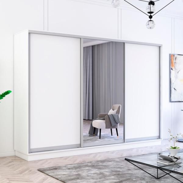 Dulap Mobildor-Lux Fox 330 x 60 x 210 / PAL / White photo 3