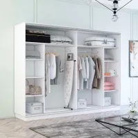 Dulap Mobildor-Lux Fox 300 x 60 x 240 / PAL / White photo 2