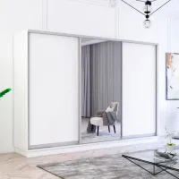 Dulap Mobildor-Lux Fox 300 x 60 x 240 / PAL / White photo 3