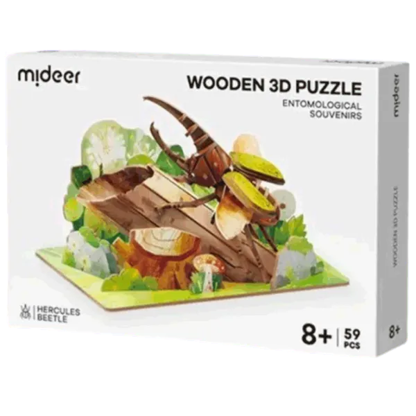 Puzzle Mideer Жук-геркулес 8+/ Количество деталей: 59 photo 1