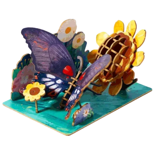 Puzzle Mideer Бабочка 8+/ Количество деталей: 63  photo 2 Puzzle Mideer Бабочка 8+/ Количество деталей: 63  photo 2