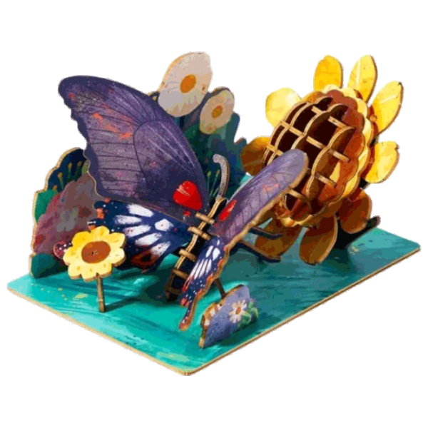 Puzzle Mideer Бабочка 8+/ Количество деталей: 63  photo 2 Puzzle Mideer Бабочка 8+/ Количество деталей: 63  photo 2