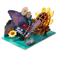 Puzzle Mideer Fluture 8+/ Numărul de piese: 63 photo 2