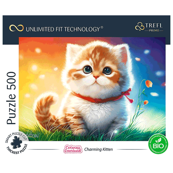 Puzzle Trefl Charming Kitten 10+/ Numărul de piese: 500 photo 3