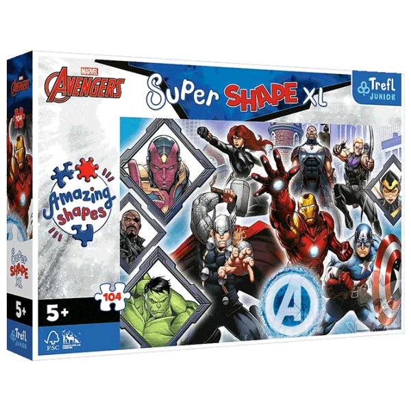 Puzzle Trefl Super Shapes XL 5+/ Количество деталей: 104 photo 1 Puzzle Trefl Super Shapes XL 5+/ Количество деталей: 104 photo 1