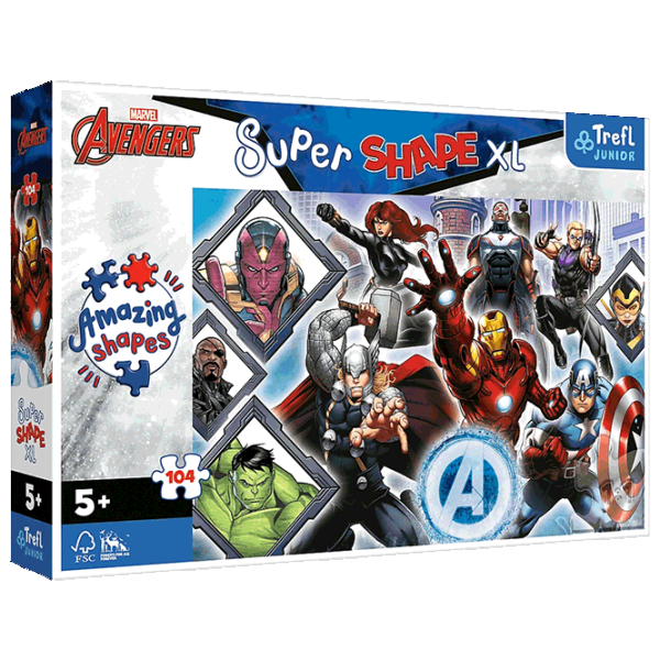 Puzzle Trefl Super Shapes XL 5+/ Количество деталей: 104 photo 1 Puzzle Trefl Super Shapes XL 5+/ Количество деталей: 104 photo 1