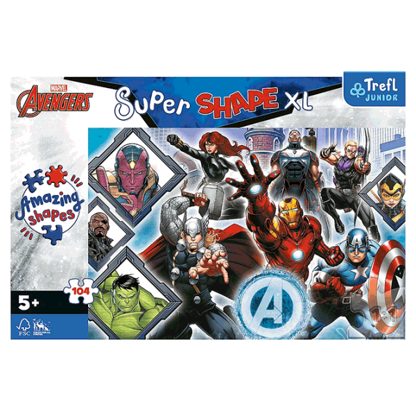 Puzzle Trefl Super Shapes XL 5+/ Количество деталей: 104 photo 3 Puzzle Trefl Super Shapes XL 5+/ Количество деталей: 104 photo 3