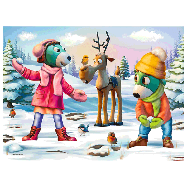 Puzzle Trefl The Treflik Christmas Time 3+/ Numărul de piese: 30 photo 2