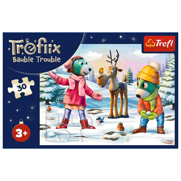 Puzzle Trefl The Treflik Christmas Time 3+/ Numărul de piese: 30 photo 3