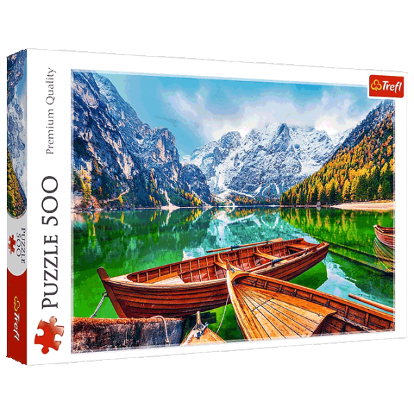 Puzzle Trefl Lake Braies, Italy 10+/ Количество деталей: 500 photo 1