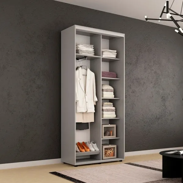 Dulap Mobildor-Lux Compact 170 x 45 x 220 / PAL / Gray photo 3