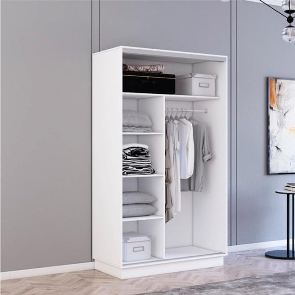 Шкаф Mobildor-Lux Fox 130 x 60см x 240 / ЛДСП / Белый photo 2