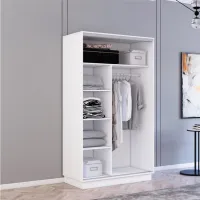 Dulap Mobildor-Lux Fox 140 x 60 x 240 / PAL / Alb photo 2