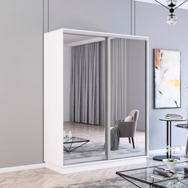 Dulap Mobildor-Lux Fox 180 x 60 x 240 / PAL / Alb photo 2