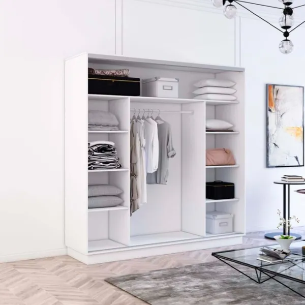 Шкаф Mobildor-Lux Fox 230 x 60см x 240 / ЛДСП / Белый photo 2