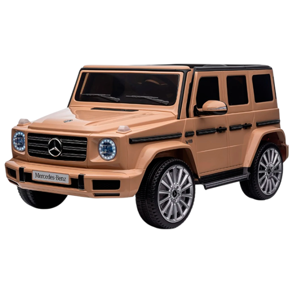 Mașină electrică Mercedes-Benz G500 Richi Tichi MX627 / 3 7 km/h / 30 kg / 3+ / Beige photo 1