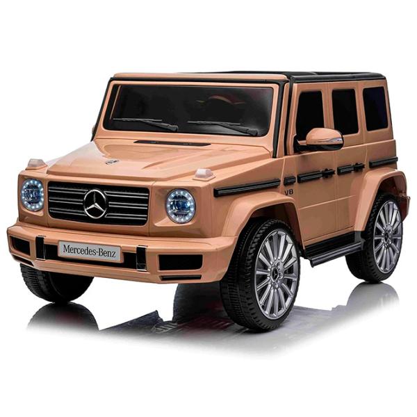Mașină electrică Mercedes-Benz G500 Richi Tichi MX627 / 3 7 km/h / 30 kg / 3+ / Beige photo 3